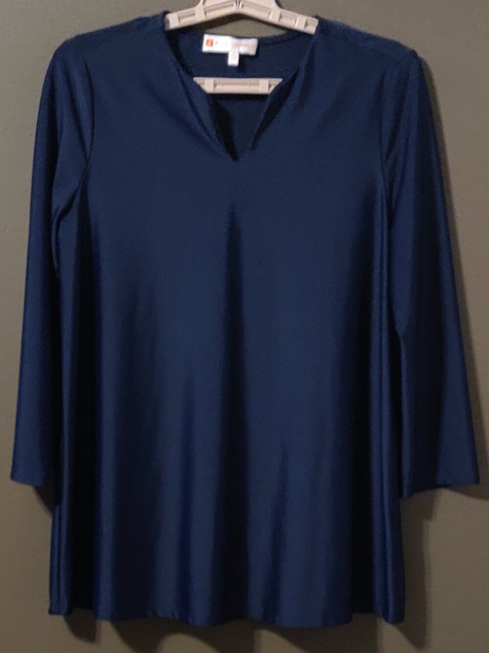 Jude Connally Navy Blue Long Sleeve Jude Cloth Top Size Medium